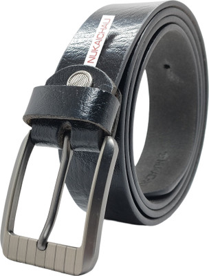 NUKAICHAU Boys Formal, Casual, Evening, Party Black Genuine Leather Belt