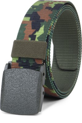 SunShopping Men Casual Green Nylon Belt