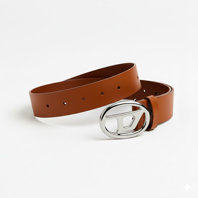 xelcis Men & Women Casual, Evening, Formal, Party Tan Genuine Leather Belt