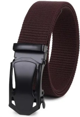 DARKLEATHERIS Men Casual, Party, Evening Brown Nylon Belt