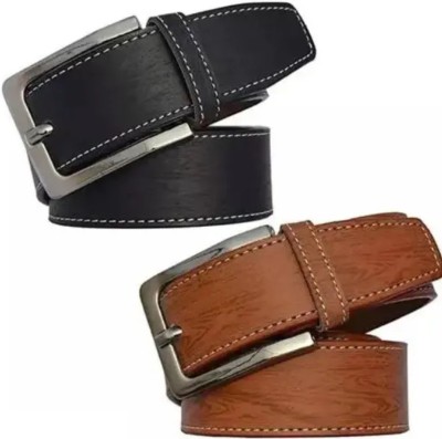 OODI Men Brown Artificial Leather Belt