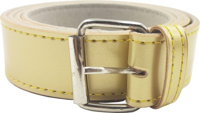 Exotique Women Casual, Party Gold Artificial Leather Belt