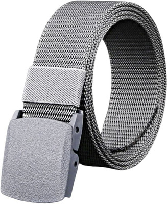 zeepzone Men & Women Casual, Evening, Formal, Party Grey Canvas Belt