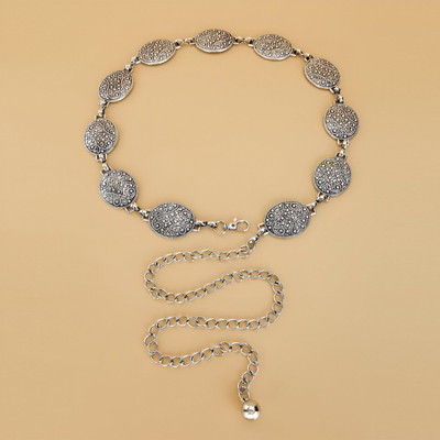 SYGA Women Casual, Evening, Party, Formal Silver Metal Belt