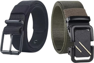 DARKLEATHERIS Men Casual, Evening, Formal Multicolor Nylon Belt