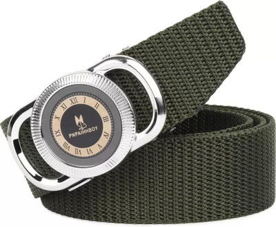 Icongadget Men Casual, Formal, Evening, Party Brown Nylon Belt