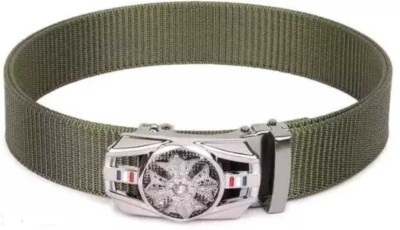 widlely Men Casual Green Nylon Belt