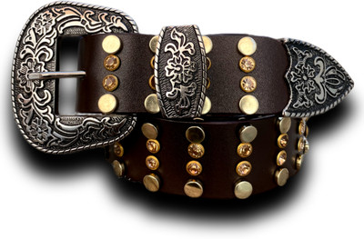 ENTEGRO Men Party, Evening, Casual Brown Genuine Leather Belt