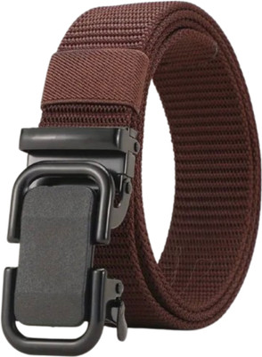 Niddleman Men Evening, Party, Casual Brown Nylon Belt