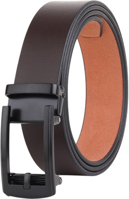 WROGN Men Formal, Casual, Evening, Party Brown Genuine Leather Belt