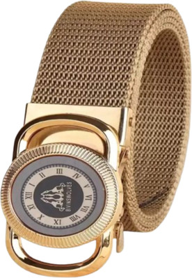 Artisanwear Men Casual Beige Nylon Belt