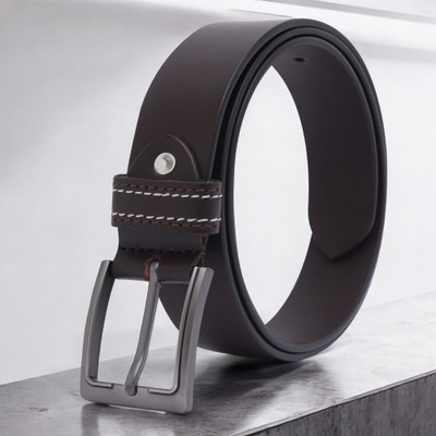KILLER Men Formal, Casual, Evening, Party Brown Artificial Leather Belt