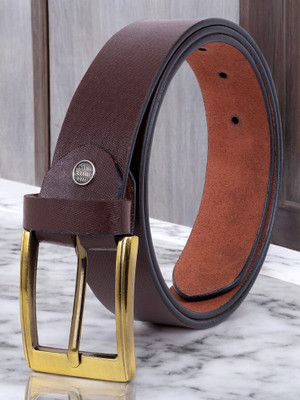 METRONAUT Men Formal, Casual, Evening, Party Brown Genuine Leather Belt