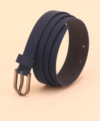 MUNROS Women Casual, Party, Formal, Evening Blue Genuine Leather Belt