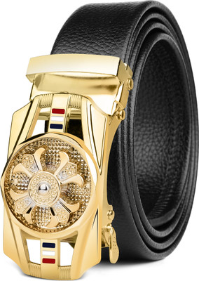 At Fashionn Men Evening, Casual, Party, Formal Gold Artificial Leather Belt