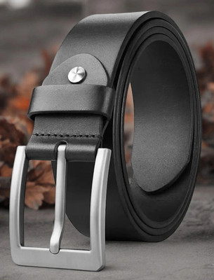 Roadster Men Formal, Casual, Evening, Party Black Genuine Leather Belt