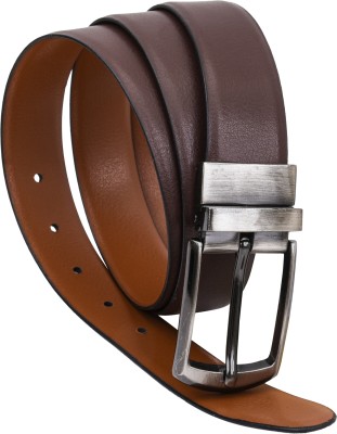 Antonio Valeria Men Formal Brown Genuine Leather Reversible Belt