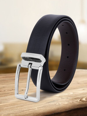 METRONAUT Men Casual, Evening, Formal, Party Black Artificial Leather Belt