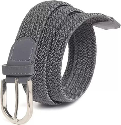 Niddleman Men & Women Casual, Evening Grey Canvas Belt