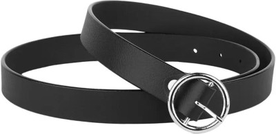 Icongadget Women Party, Casual, Evening, Formal Silver, Black Synthetic, Metal Belt