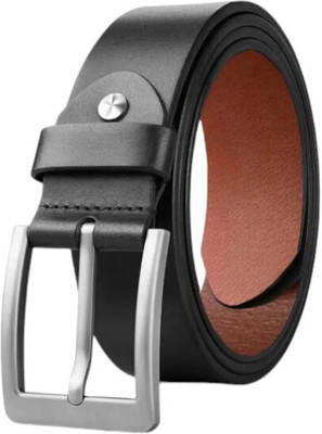 METRONAUT Men Formal, Casual Black Texas Leatherite Belt