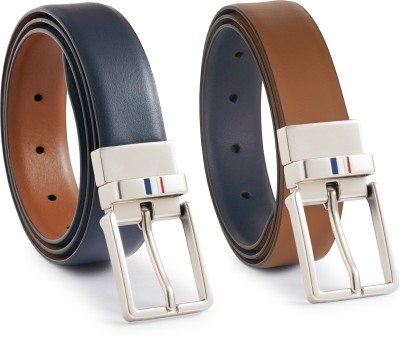 U.S. POLO ASSN. Men Casual Multicolor Genuine Leather Reversible Belt