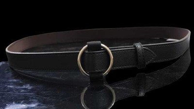 Vinylzone Men & Women Casual, Evening, Formal, Party Black Artificial Leather, Synthetic Belt