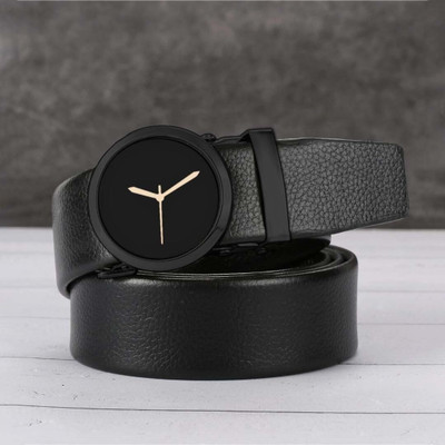 At Fashionn Men Evening, Casual, Party, Formal Black Artificial Leather Belt