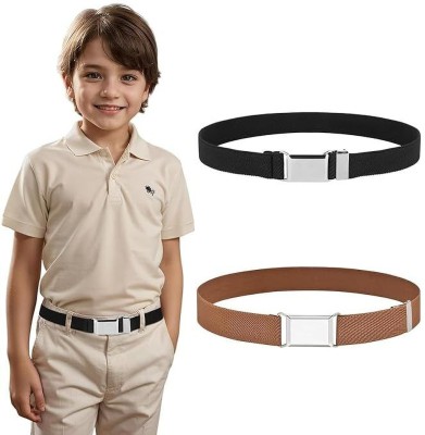 HORRIO Boys & Girls Casual Multicolor Nylon Reversible Belt