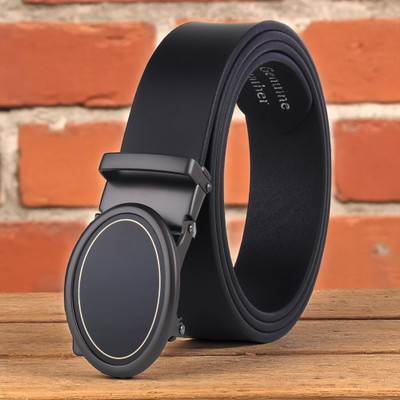 Roadster Men Formal Black Genuine Leather Belt