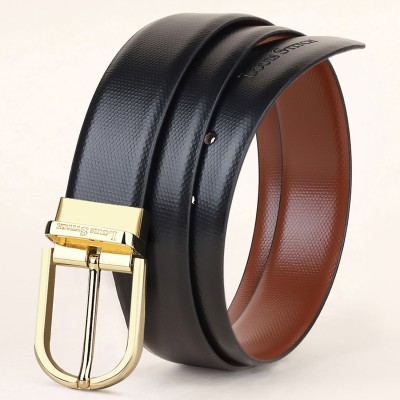 LOUIS STITCH Men Casual, Formal Black, Brown Genuine Leather Reversible Belt