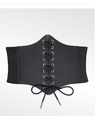 TREXEE Women Casual Black Artificial Leather Belt