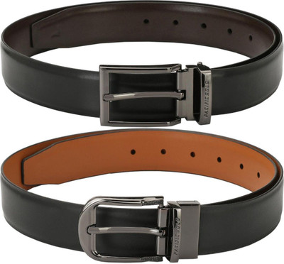Pacific Gold Men Formal Brown, Tan, Black Artificial Leather Belt
