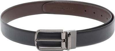 Louis Stitch Men Casual Black, Brown Genuine Leather Reversible Belt