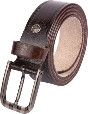 Keviv Men Casual Brown Genuine Leather Belt
