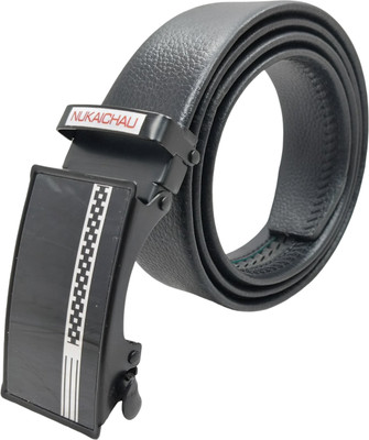 NUKAICHAU Boys & Girls Formal, Casual, Evening, Party Black Artificial Leather, Texas Leatherite Belt