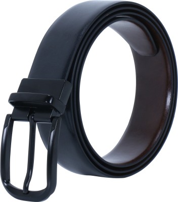 Labnoft Men Party, Formal, Casual, Evening Black Texas Leatherite Reversible Belt