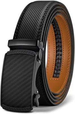 SAMTROH Men Casual Black Genuine Leather Belt