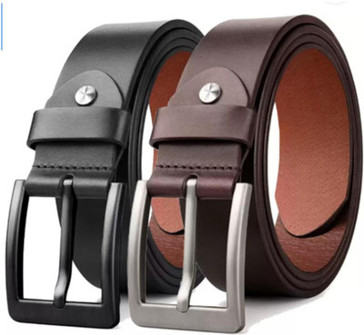 Roadster Men Formal, Casual, Party, Evening Black, Brown Genuine Leather Belt