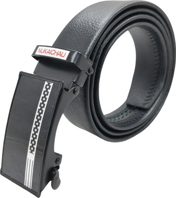 NUKAICHAU Men Formal, Casual, Evening, Party Black Artificial Leather, Texas Leatherite Belt