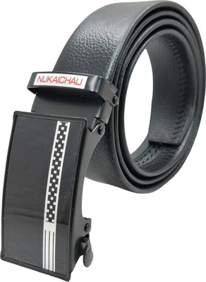 NUKAICHAU Men Formal, Casual, Evening, Party Black Artificial Leather, Texas Leatherite Belt
