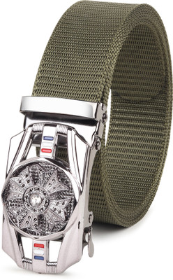 PROVOGUE Men Casual Green Nylon Belt