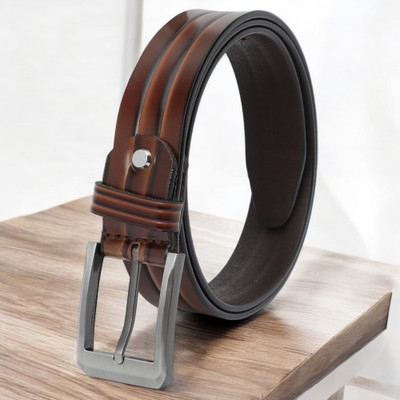 Roadster Men Formal Brown Genuine Leather Belt