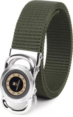 Icongadget Men Casual, Party, Formal, Evening Beige Nylon Belt