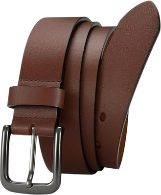PROVOGUE Men Formal, Casual, Evening, Party Brown Genuine Leather Belt