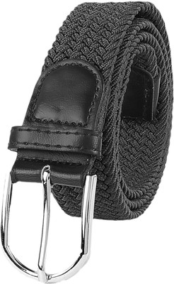 METRONAUT Men & Women Casual, Formal Black Fabric Belt