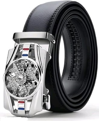 Classic World Men Casual, Formal, Party Black Artificial Leather Belt