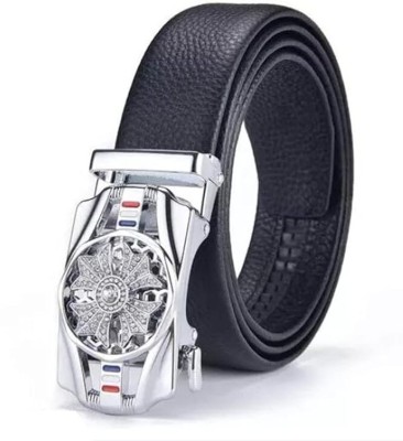 CLOCK21 Men Casual, Evening, Formal Black Artificial Leather, Synthetic, Texas Leatherite Belt
