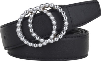 METRONAUT Men Casual Black Texas Leatherite Belt