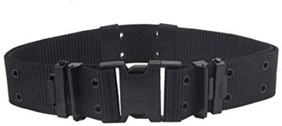 Kumar's Trend Men & Women Formal Black Nylon Belt